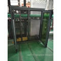 Foshan factory aluminum double tempered casement glass windows prices